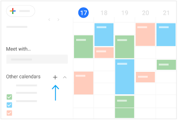Visualizzare i calendari di altri utenti
